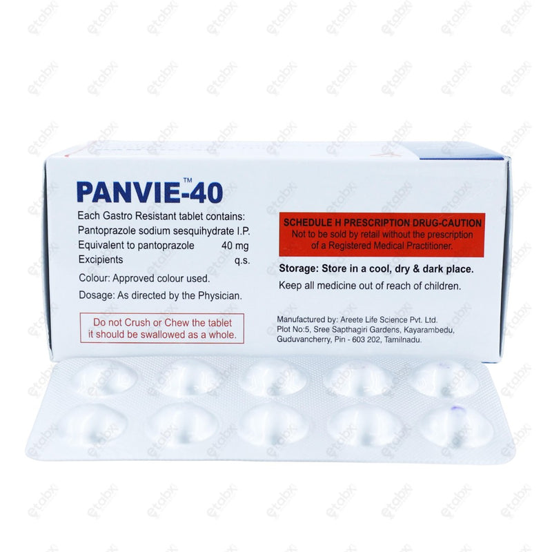 Panvie 40mg Tablet 10's