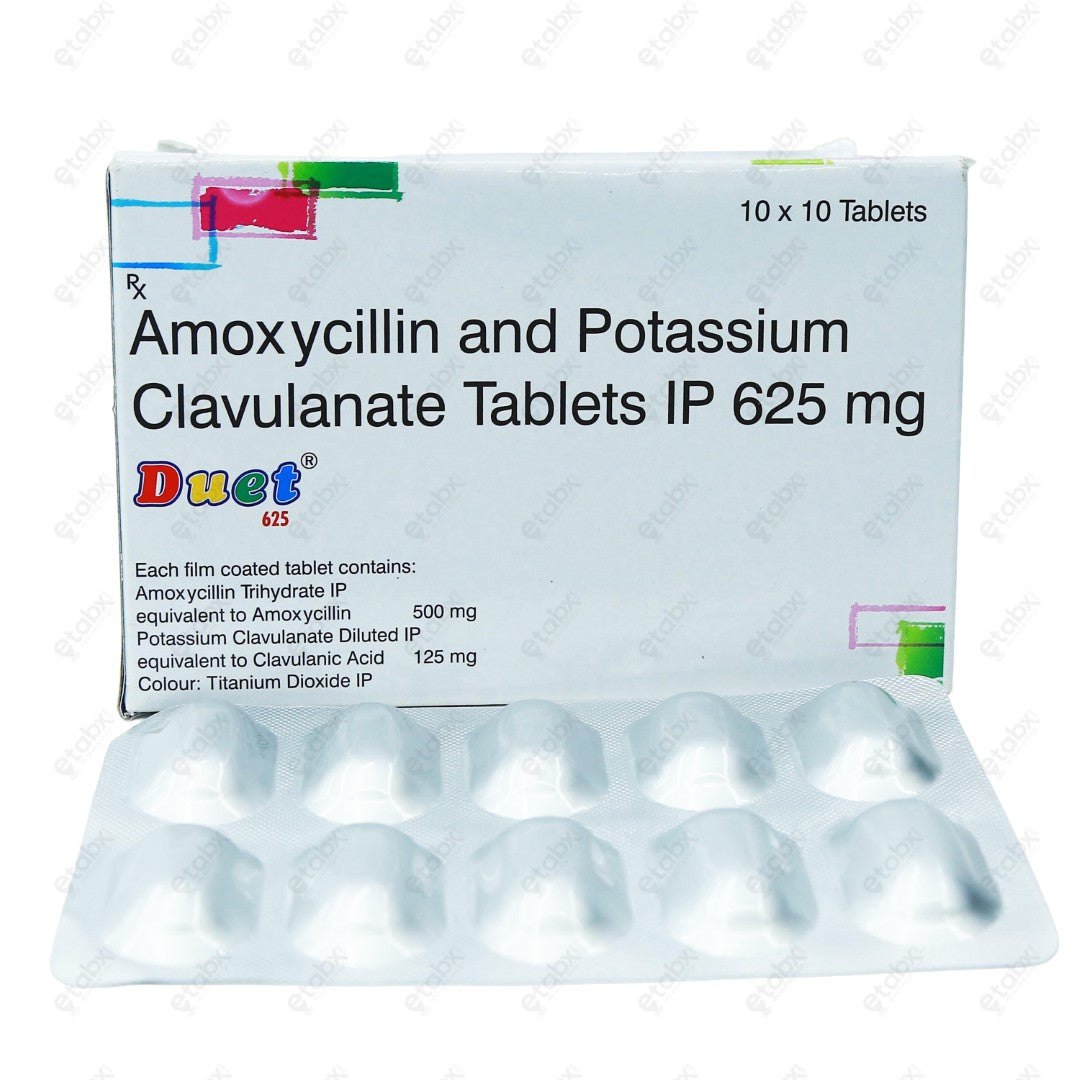 Duet 625mg Tablet 10's