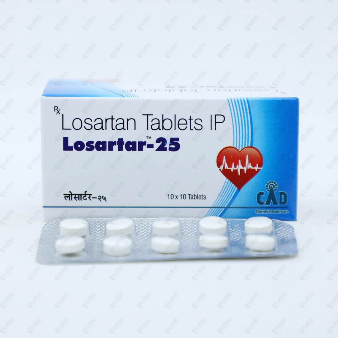 Losartar 25mg Tablet 10's