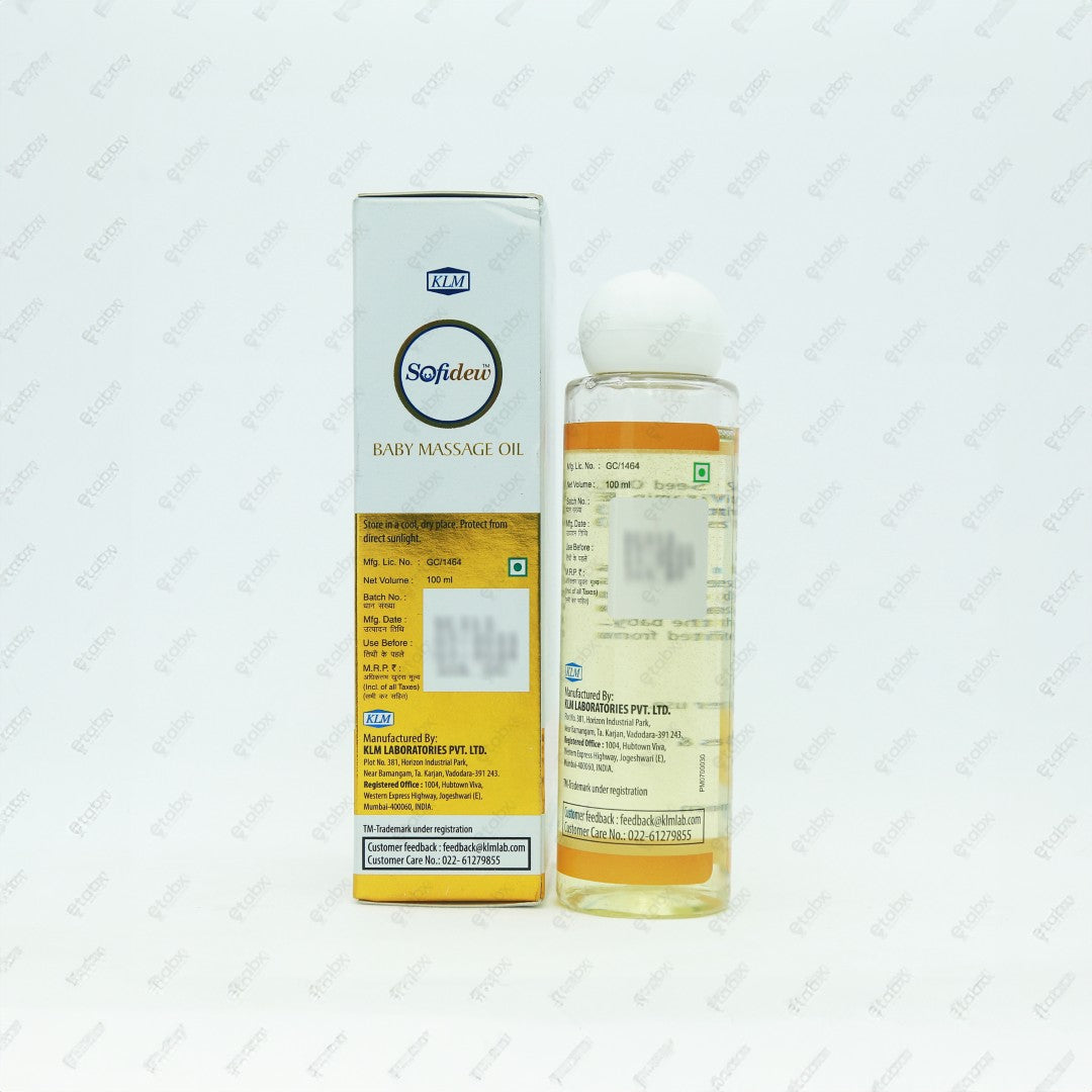 Sofidew Baby Massage Oil 100ml