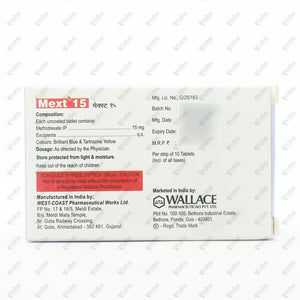 MEXT 15mg Tablet 10's