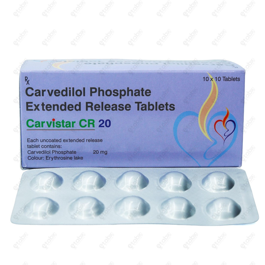 Carvistar CR 20mg Tablet 10's