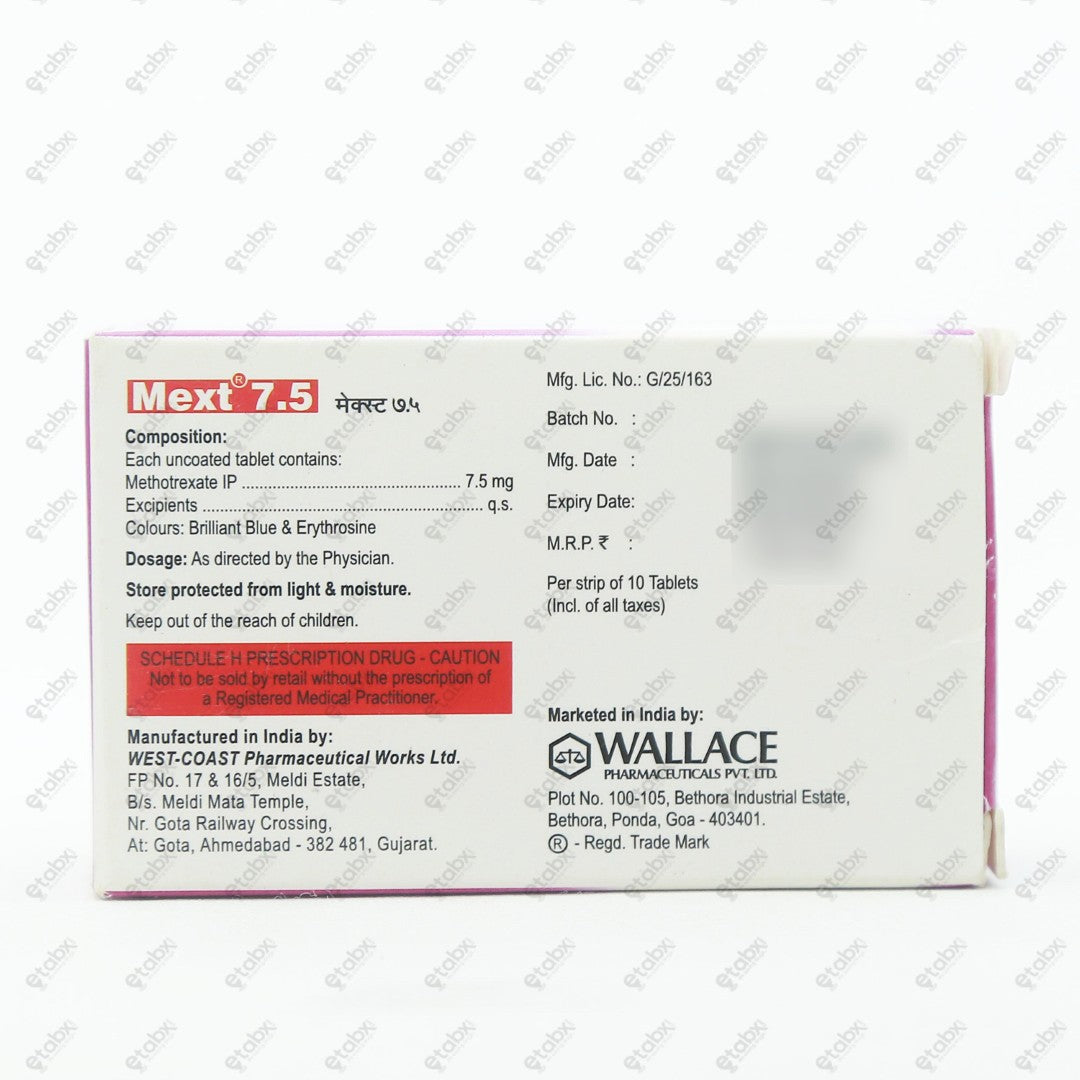 Mext 7.5mg Tablet 10s
