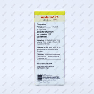 Aziderm 15% Gel 15GM