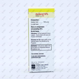AZIDERM 10% Gel 15gm