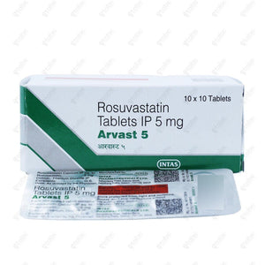 Arvast 5mg Tablets 10's