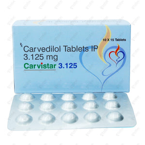 Carvistar 3.125mg Tablet 15's