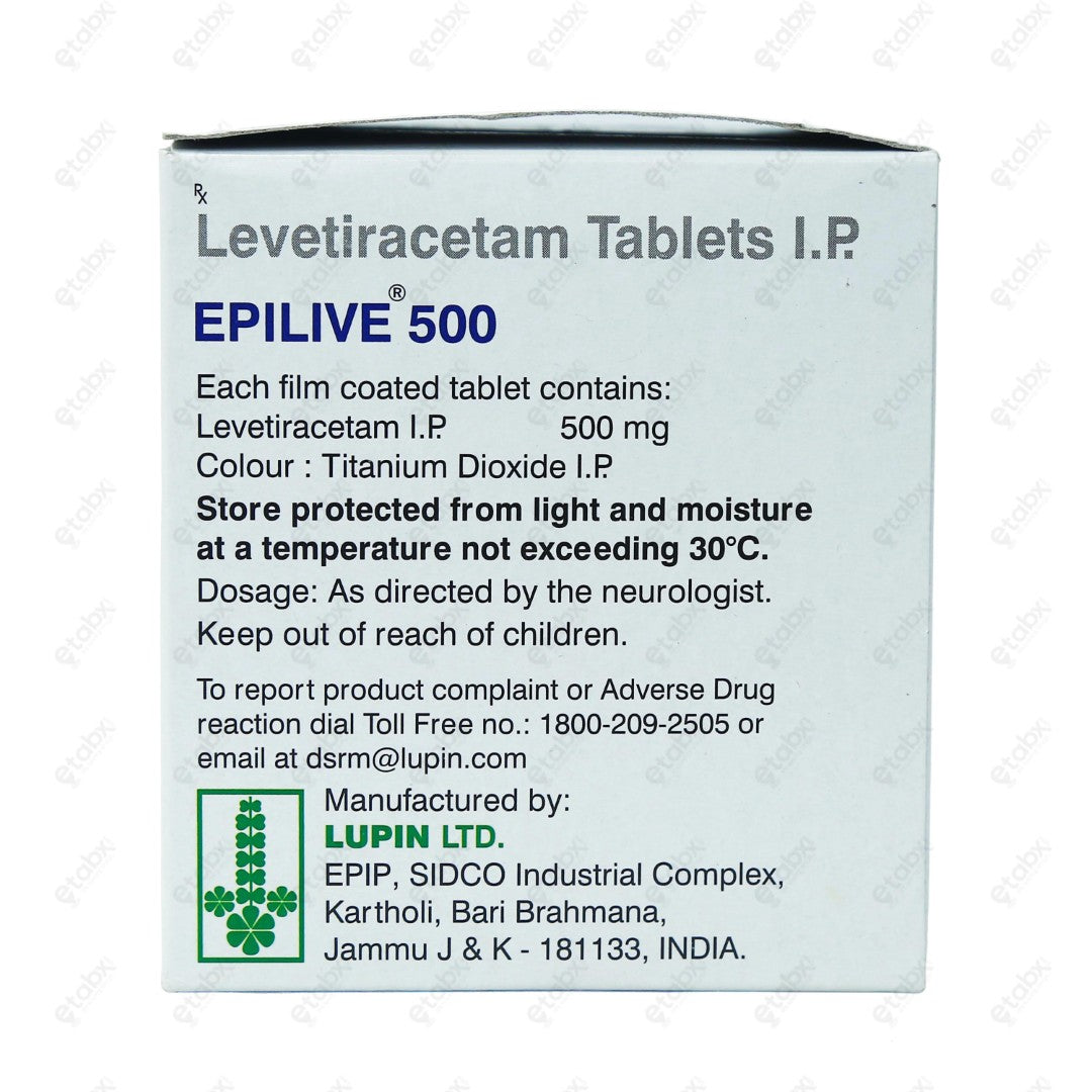 Epilive 500mg Tablet 15's