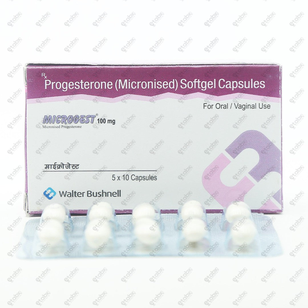 Microgest 100mg Capsule 10's (Progesterone)