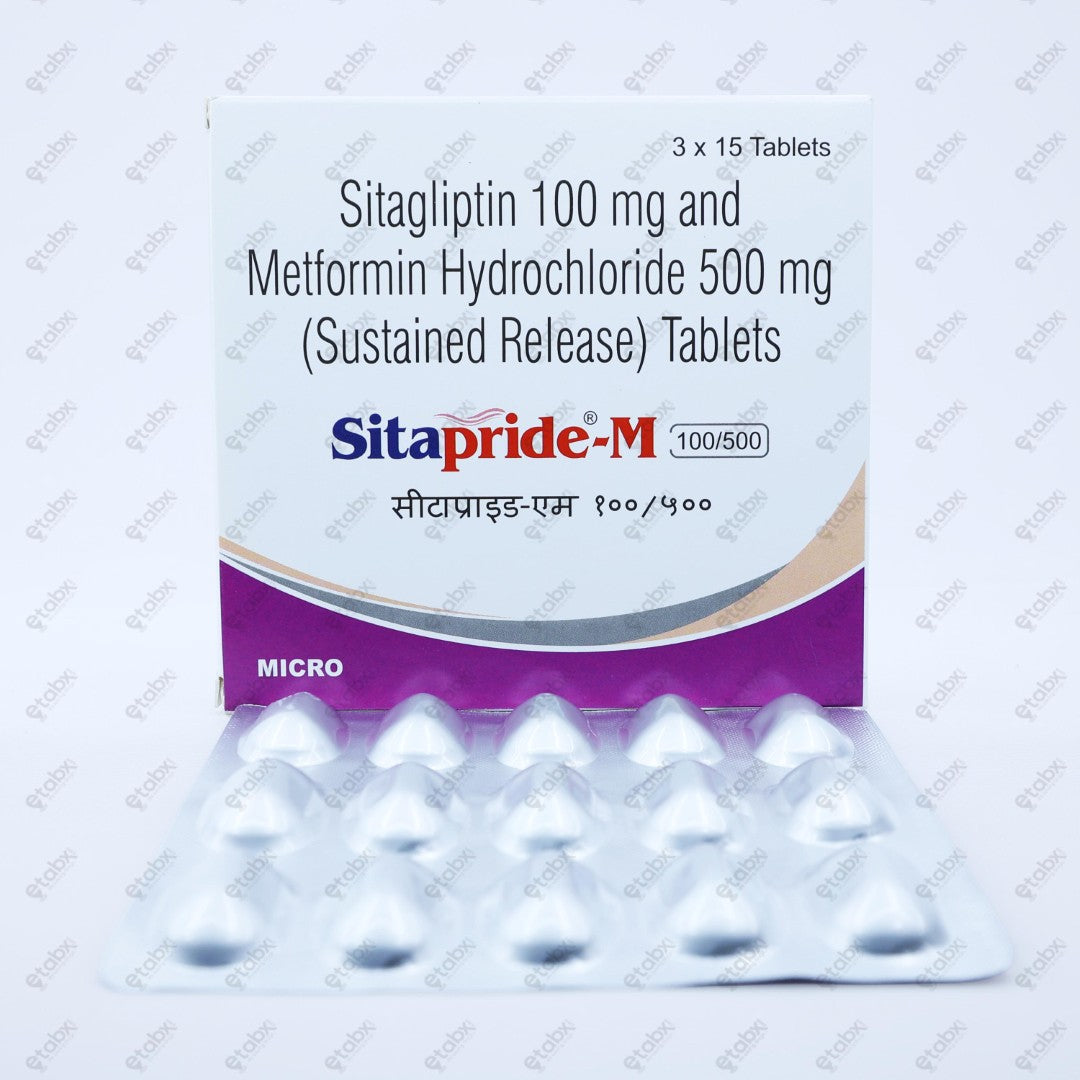 SITAPRIDE M 100/500 Tablets 15's