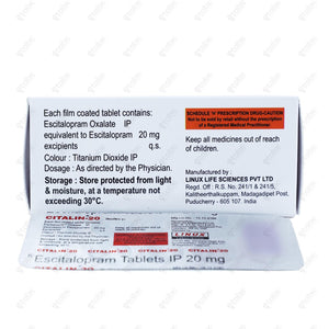 Citalin 20mg Tablet 10's