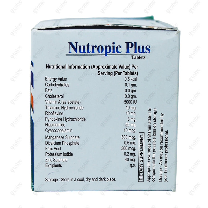 Nutropic Plus Tablets 10's