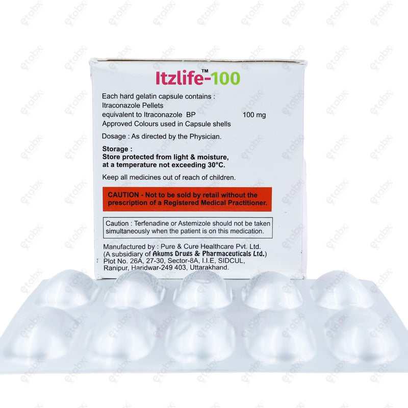 ITZLIFE 100mg Capsule 10's
