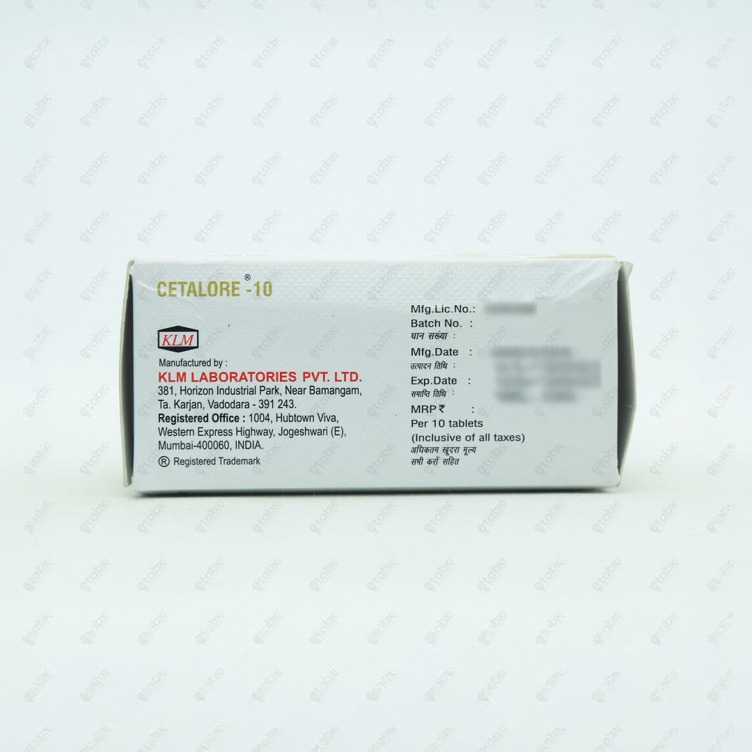 Cetalore 10mg Tablet 10's