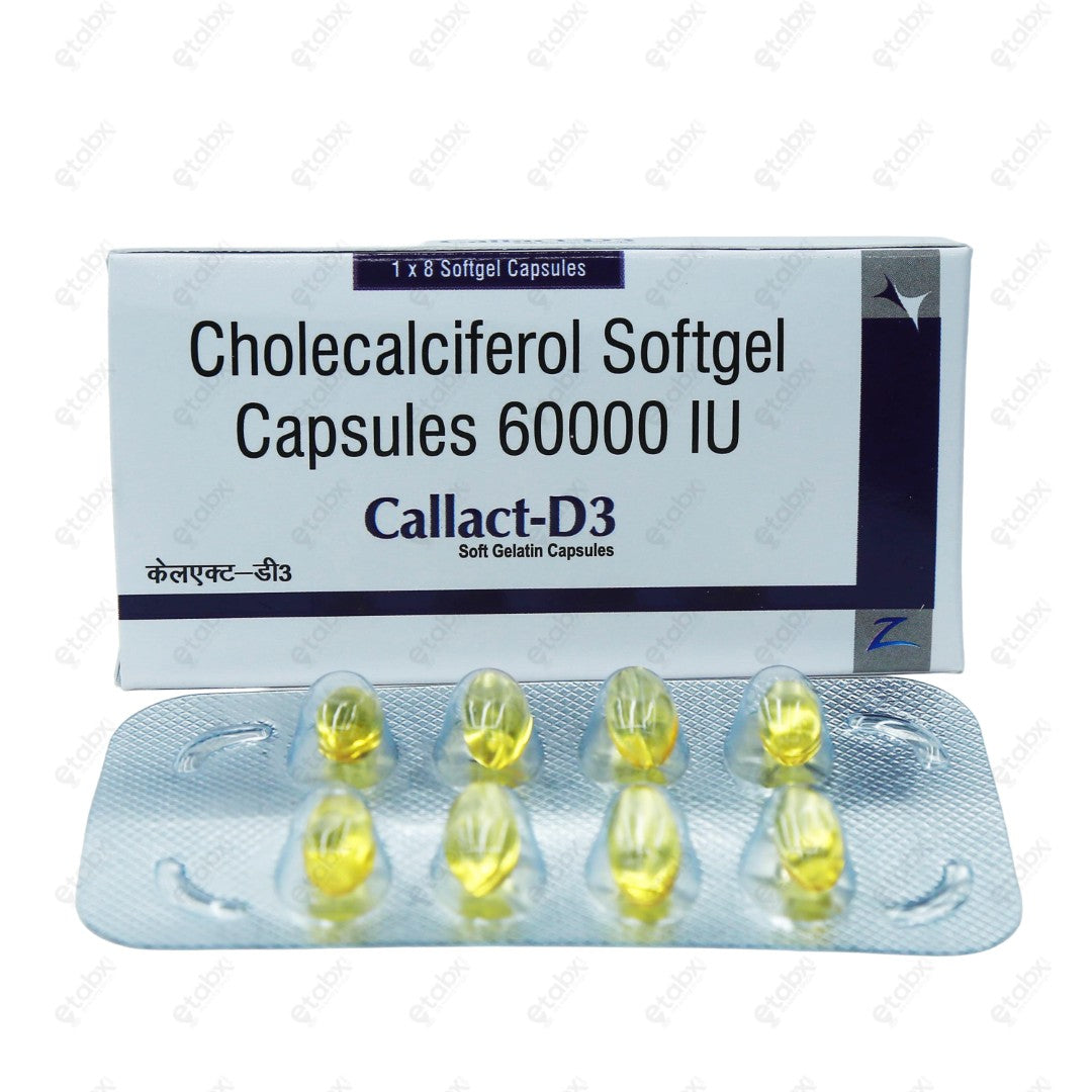 Callact D3 Softgels 8's