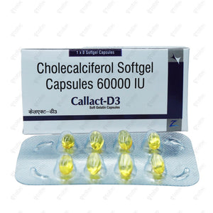 Callact D3 Softgels 8's