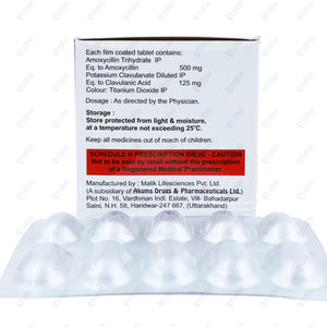 MOXACT CV 625mg Tablet 10's