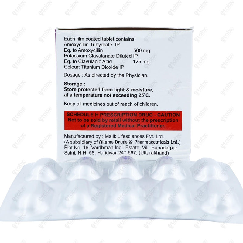 MOXACT CV 625mg Tablet 10's