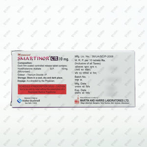 Smartinor CR 10mg Tablets 10's