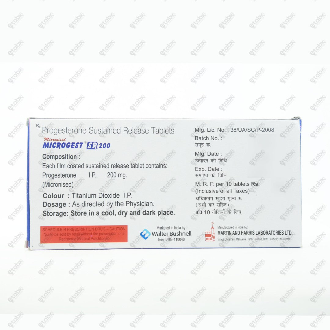 Microgest SR 200 Tablet 10's