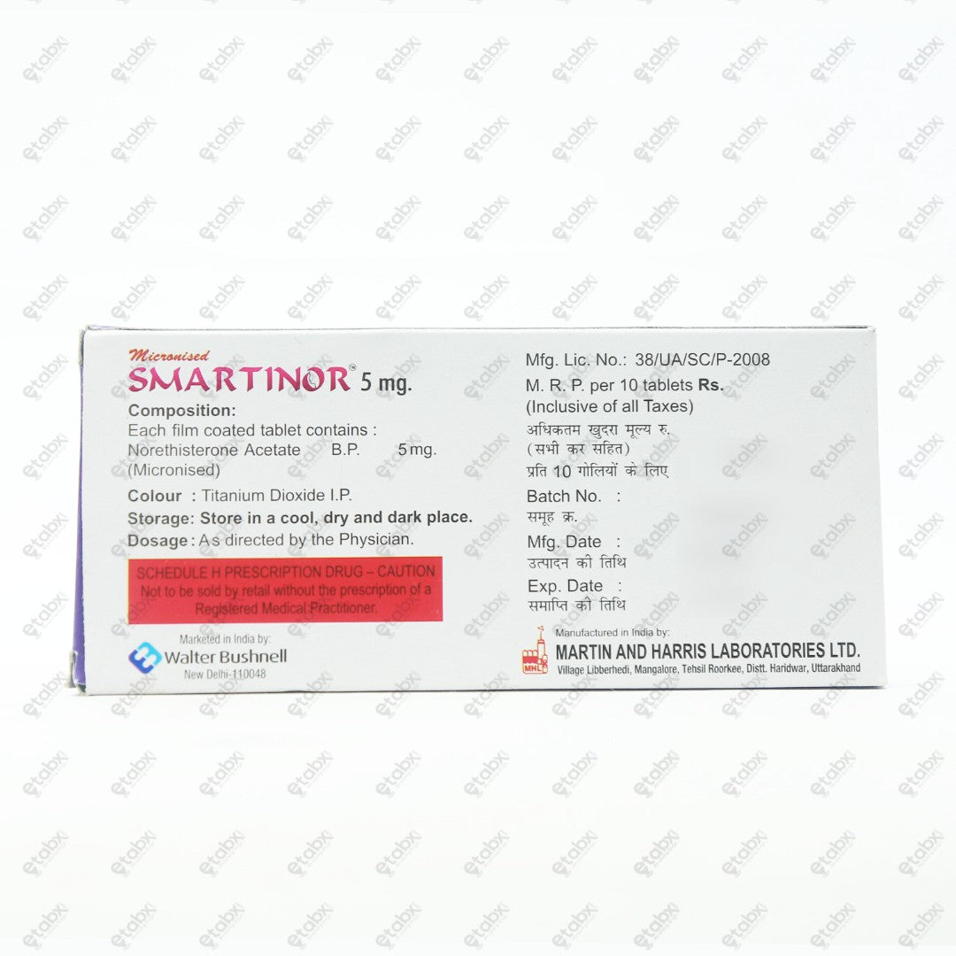 Smartinor 5mg Tablet 10's