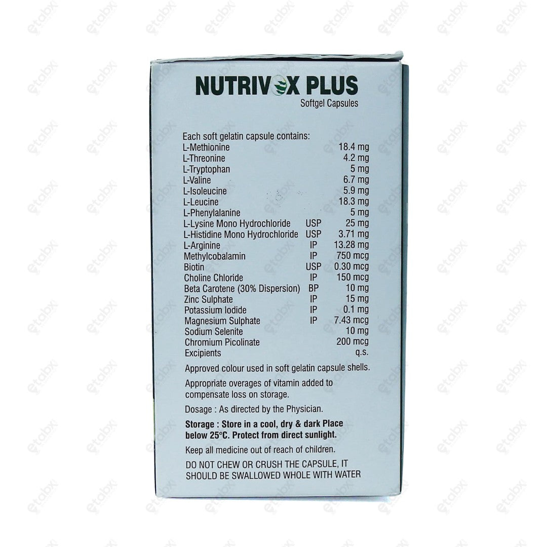 Nutrivox Plus Softgel Capsule 10's