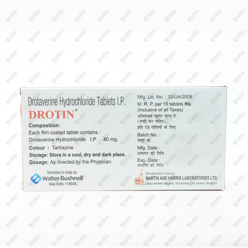 Drotin Tablet 15's