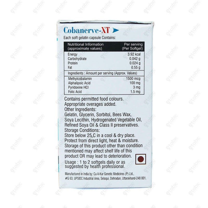 Cobanerve XT Capsule 10's