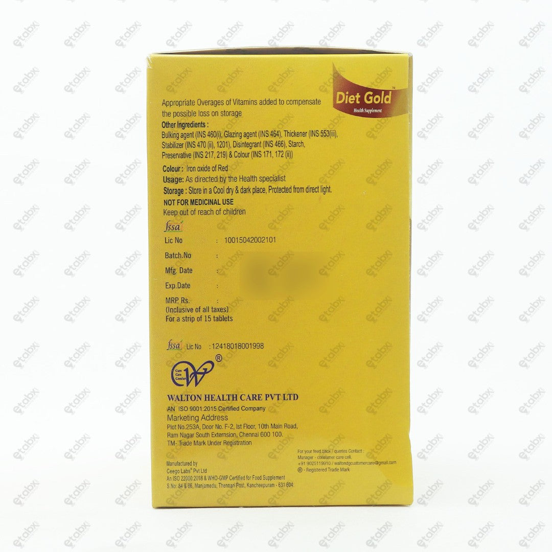 Diet Gold Tablet 15's