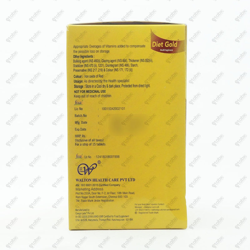 Diet Gold Tablet 15's