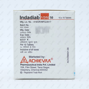 Indadiab VDM 50mg Tablet