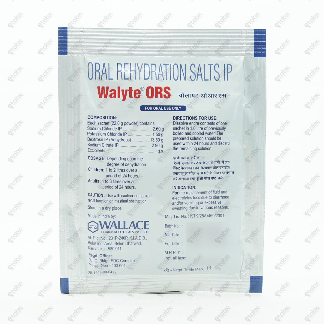 Walyte ORS Mango Sachet 22gm