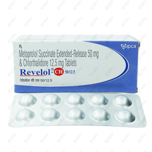 Revelol CH 50/12.5mg Tablet 10's