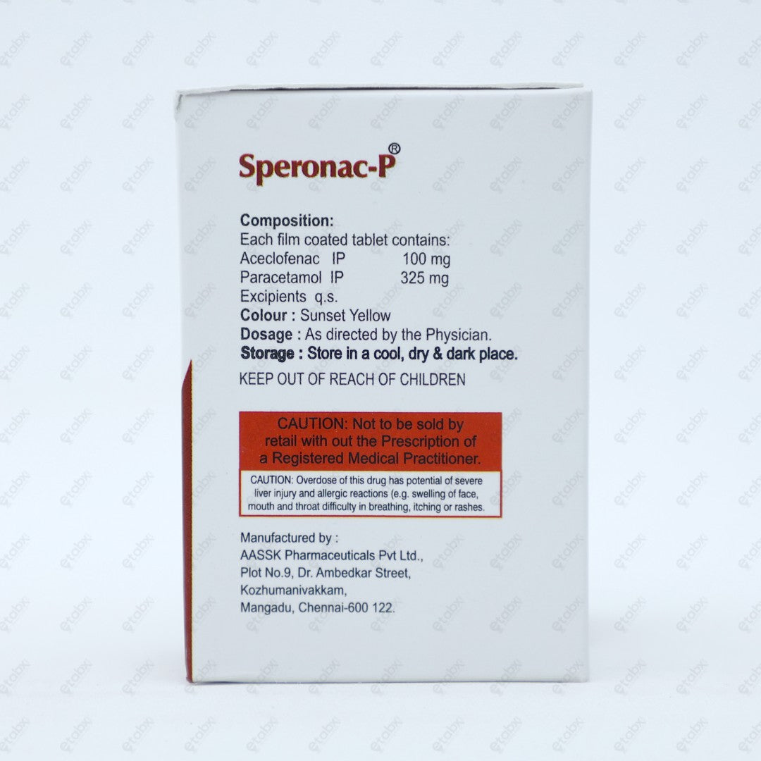 Speronac P Tablets 10's