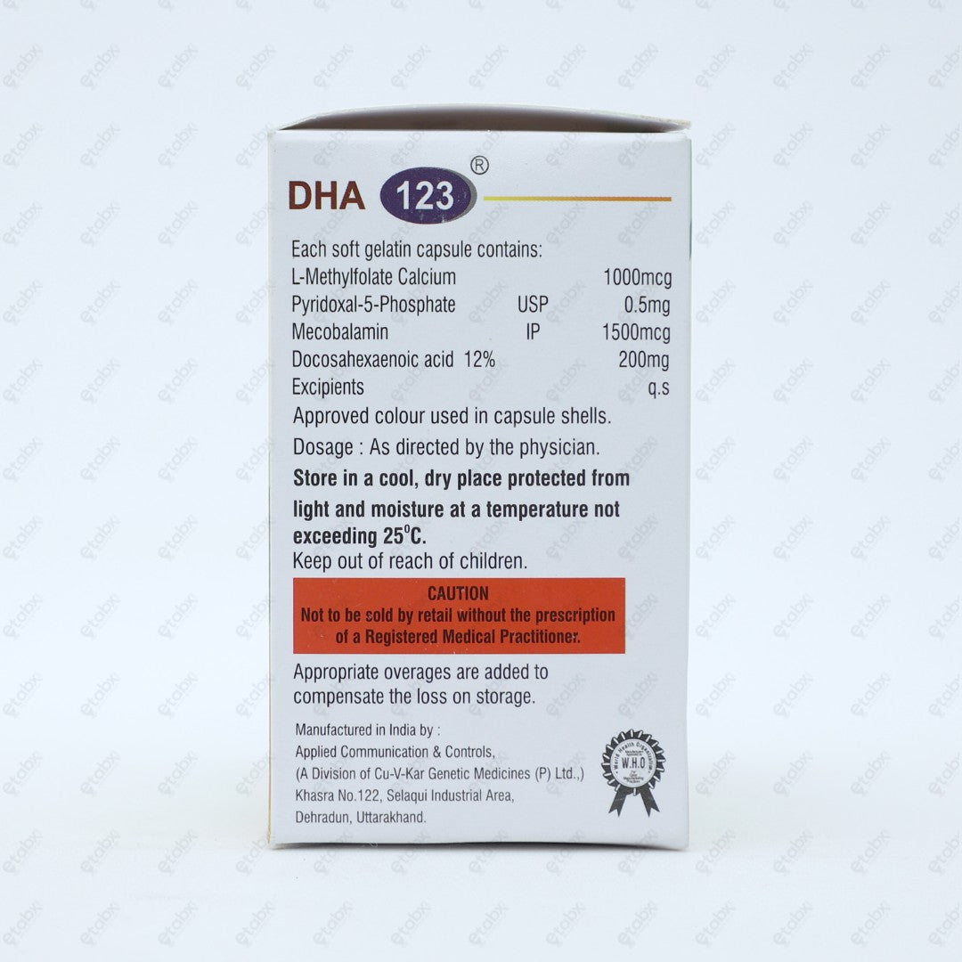 DHA 123 Capsules 10's