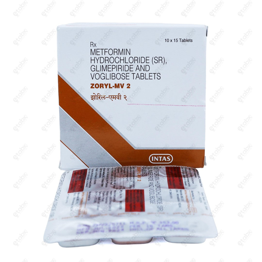 Zoryl MV 2mg Tablet 15's