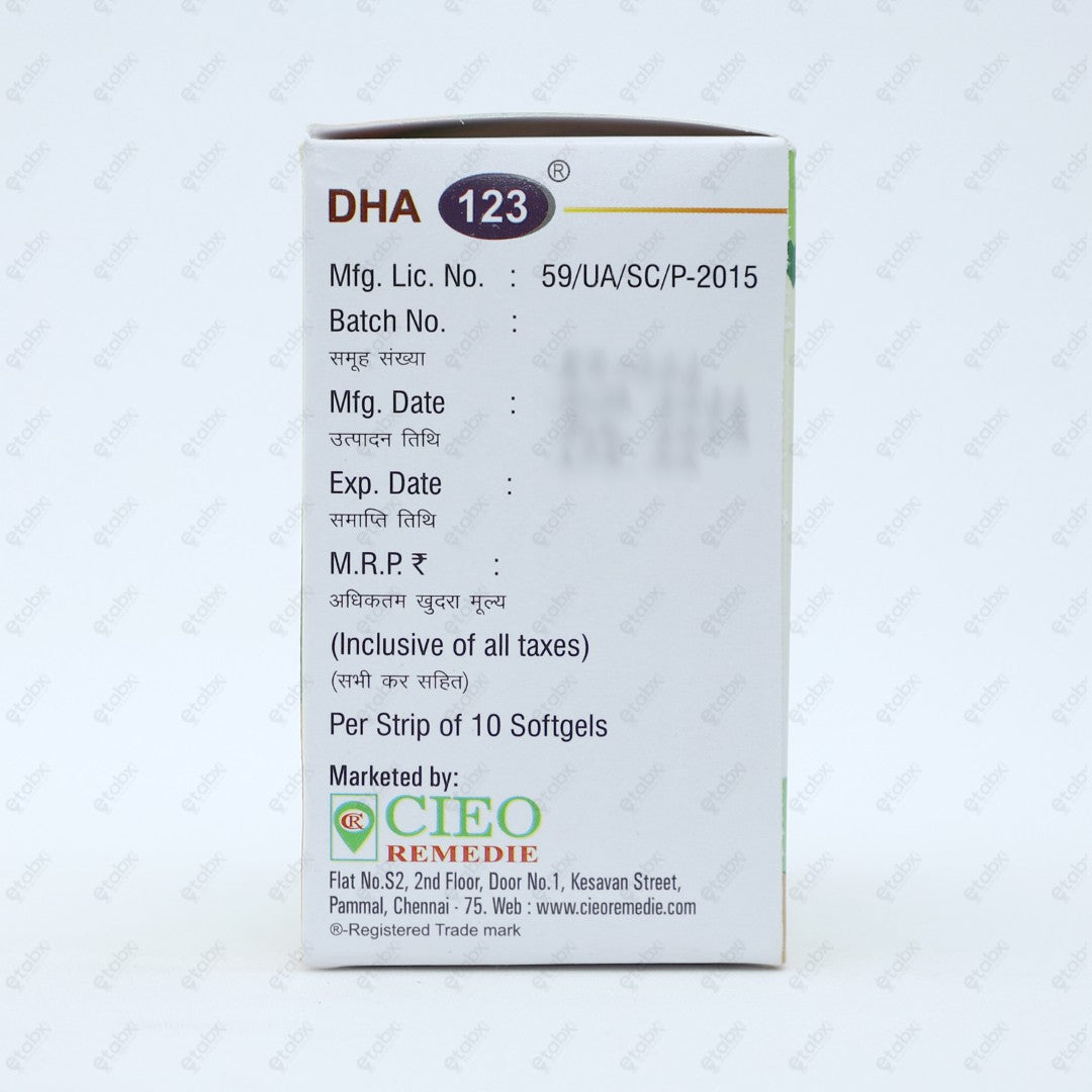 DHA 123 Capsules 10's