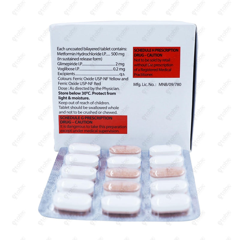 Zoryl MV 2mg Tablet 15's