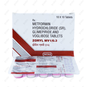 Zoryl MV 1/0.3 Tablet 10s