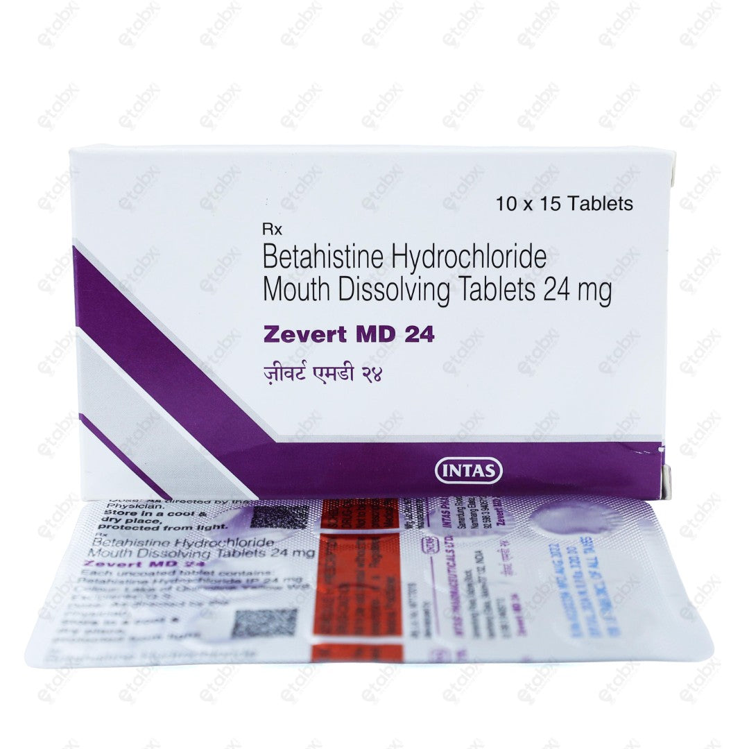 Zevert MD 24mg Tablet 15's