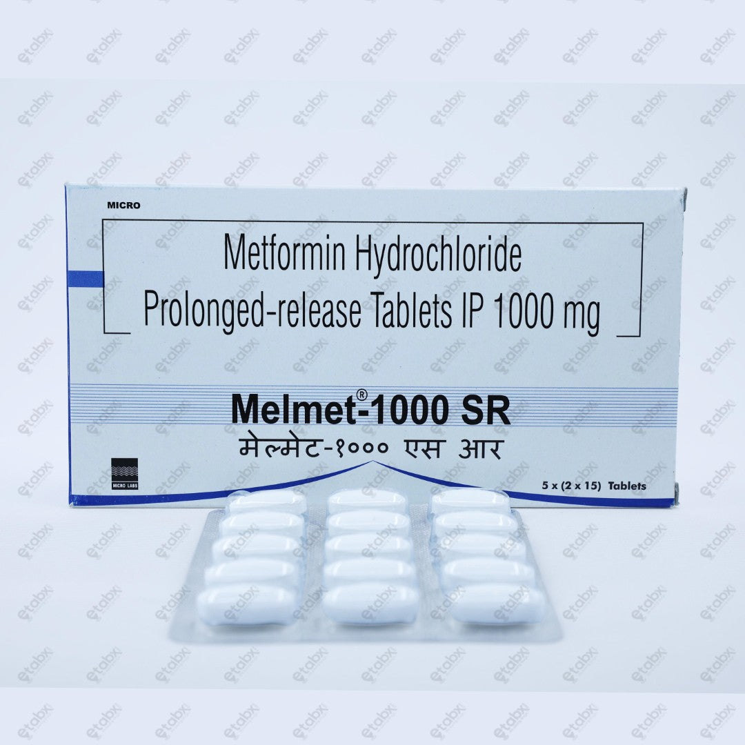 Melmet SR 1000mg Tablet 15's