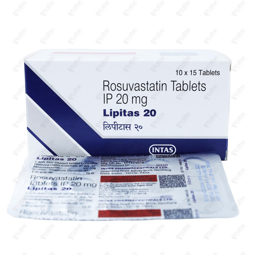 Lipitas 20mg Tablet 15s