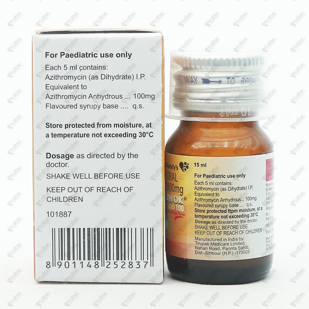 Aziwok 100mg Syrup 15ml