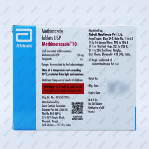 Methimercazole 10mg Tablet 30's