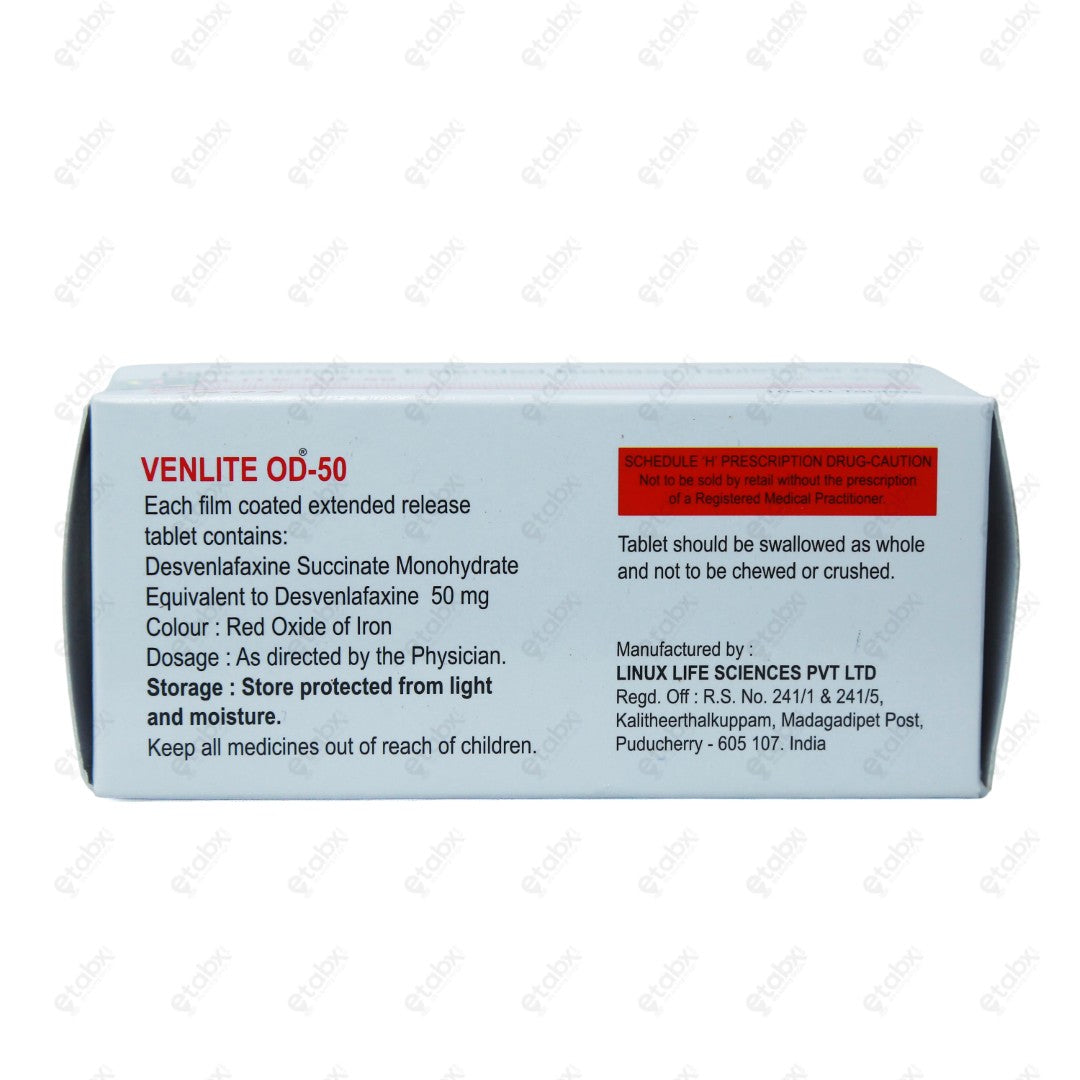 Venlite OD 50 Tablet 10's