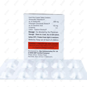 HILCLAV 625 Tablet 10's