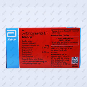 GENTICYN Injection 80mg/2ml (Gentamicin)