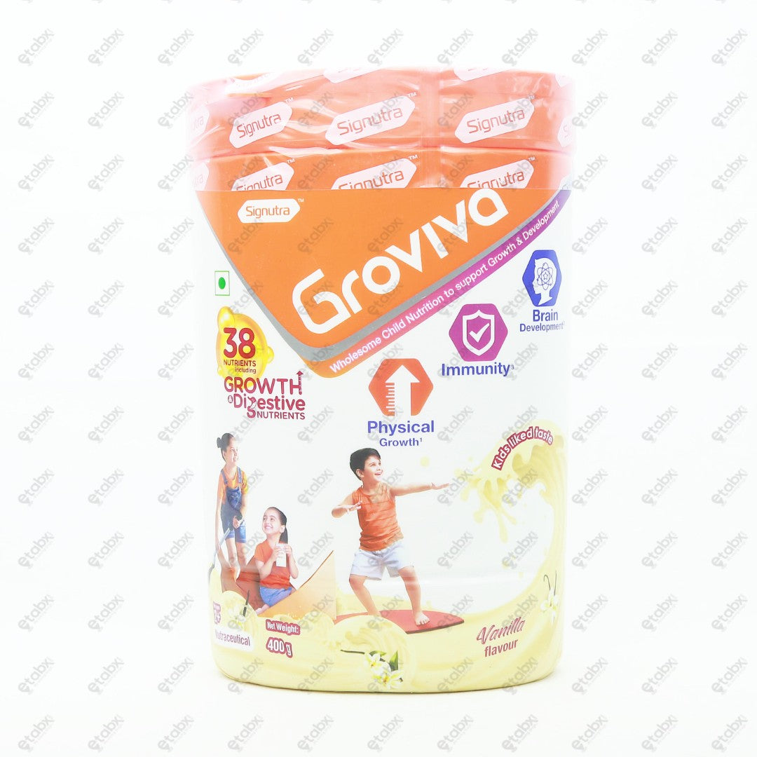 Groviva Vanilla Nutritional Powder 400gm
