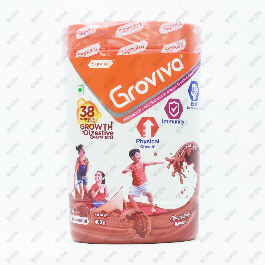 Groviva Chocolate Nutritional Powder 400gm