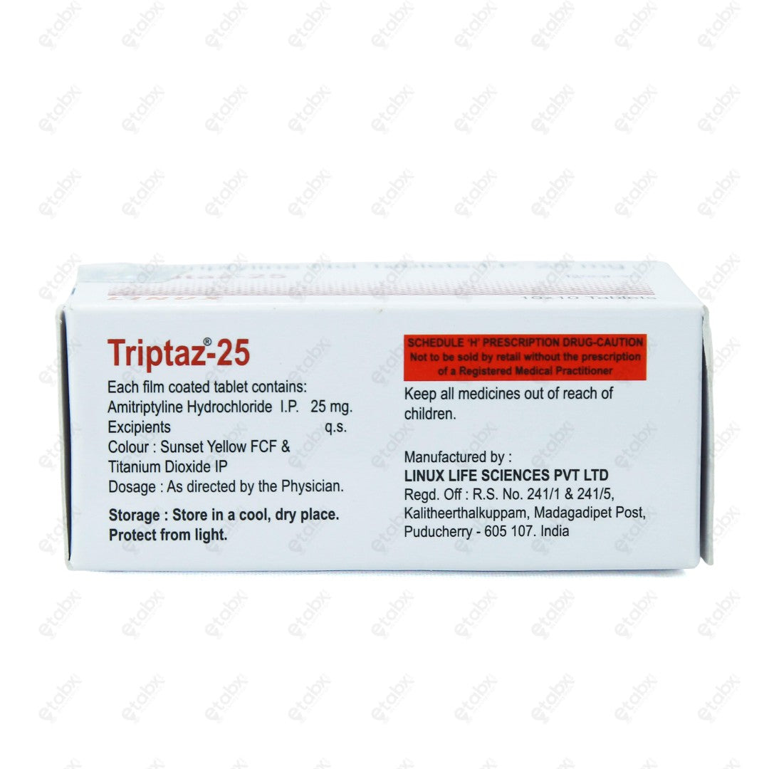 Triptaz 25mg Tablet 10 Tablets